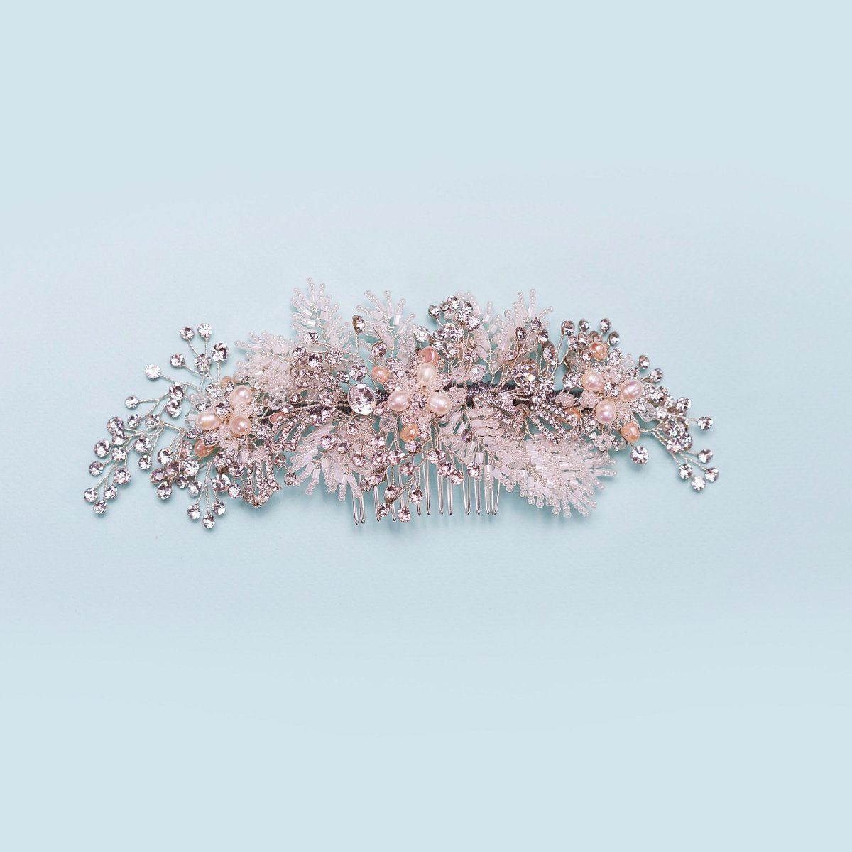 Ivy Headpiece - crystal silver bridal comb sale